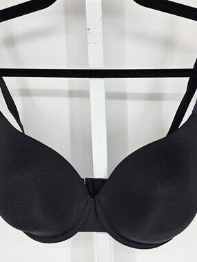 Self Expressions by Maidenform Womens Sz 38DD Lightly Padded T Shirt Bra Black